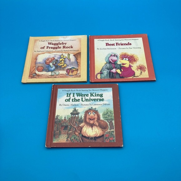 Vintage Fraggle Rock Weekly Reader Hardcover Book Lot of 3 - Picture 3 of 7